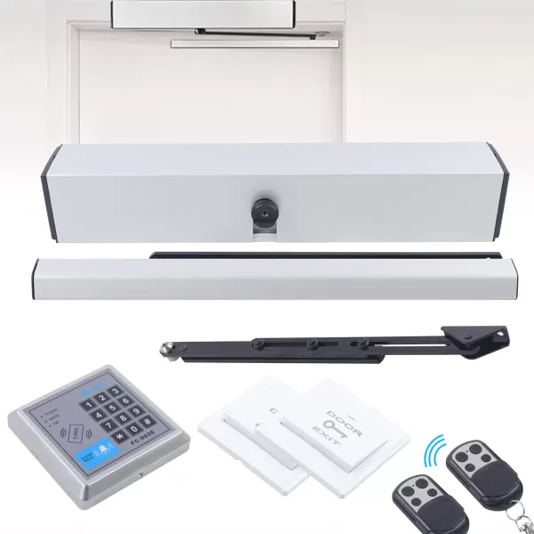 Automatický otvírač dveří s dálkovým ovládáním a tlačítkem - Pro komerční použití Automatický otvírač dveří s dálkovým ovládáním a tlačítkem - Pro komerční použití