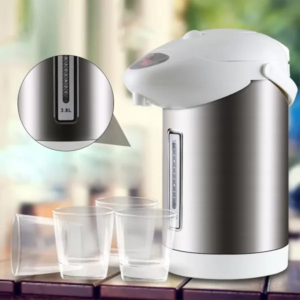 Nerezová rychlovarná konvice 3,8 l 750 W pro domácnost a kancelář