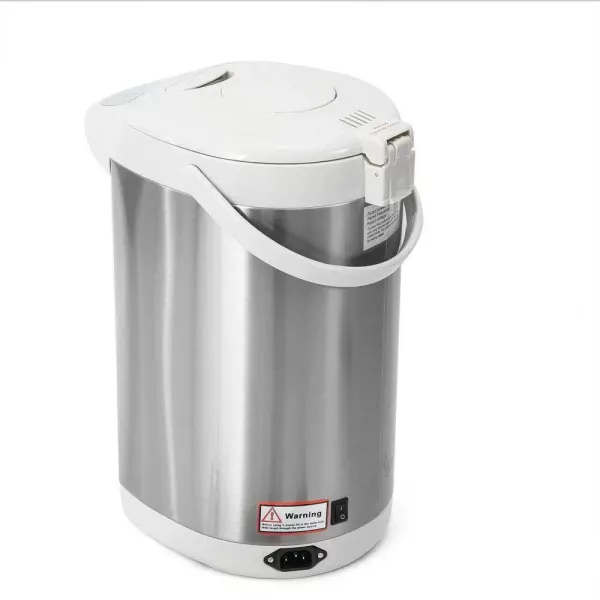 Rychlovarná konvice, nerezová ocel, 5,8 l, zásobník horké vody, displej hladiny vody, zásobník teplé vody, šedá
