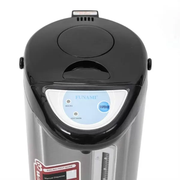 Rychlovarná konvice, nerezová ocel, 5,8 l, zásobník horké vody, displej hladiny vody, zásobník teplé vody, šedá Rychlovarná konvice, nerezová ocel, 5,8 l, zásobník horké vody, displej hladiny vody, zásobník teplé vody, šedá