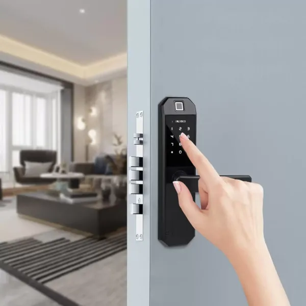 CNCEST-Electronic Fingerprint Door Lock Black Smart Lock 4,5V-6,5V CNCEST-Electronic Fingerprint Door Lock Black Smart Lock 4,5V-6,5V