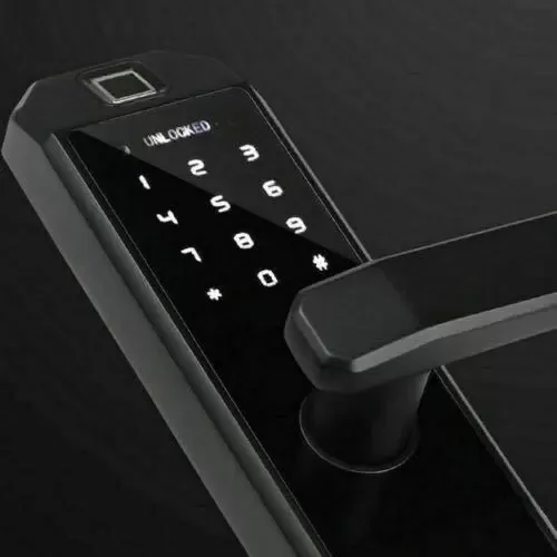 CNCEST-Electronic Fingerprint Door Lock Black Smart Lock 4,5V-6,5V
