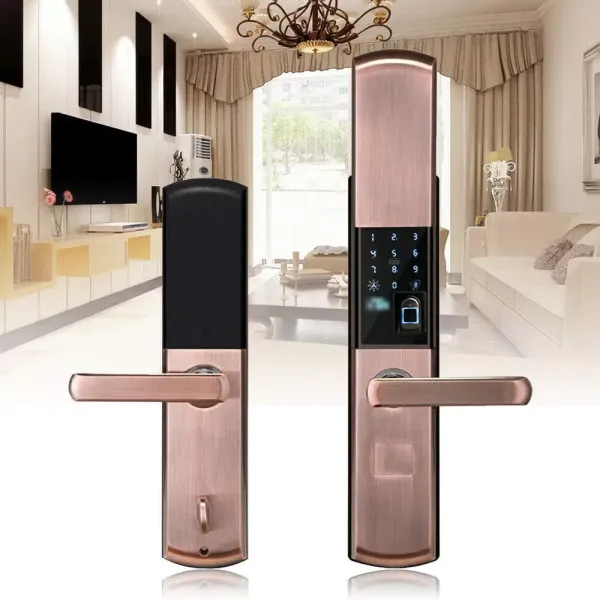 Smart Fingerprint Door Lock, Anti-Theft Smart Electronic Lock s vodotěsným zámkem dveří, s otiskem prstu