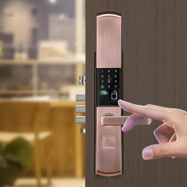Smart Fingerprint Door Lock, Anti-Theft Smart Electronic Lock s vodotěsným zámkem dveří, s otiskem prstu