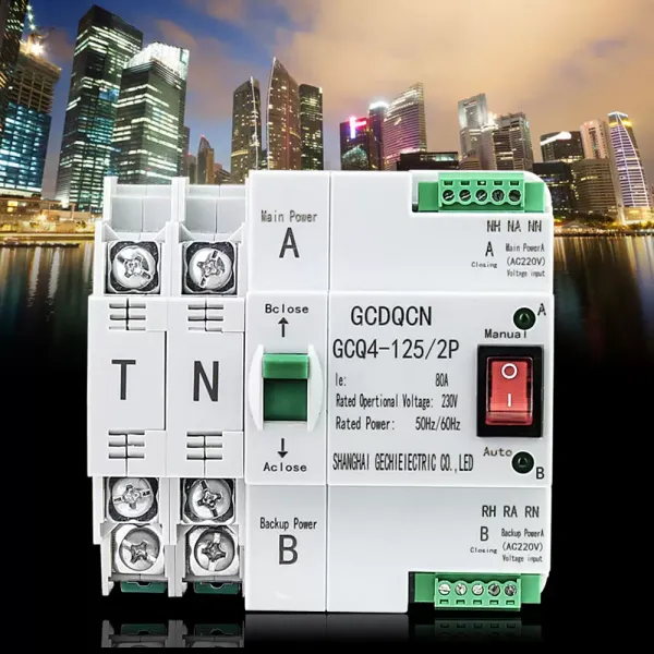 Dual Transfer Switch 63A 2P Automatic Dual Transfer Switch 63A 2P Automatic