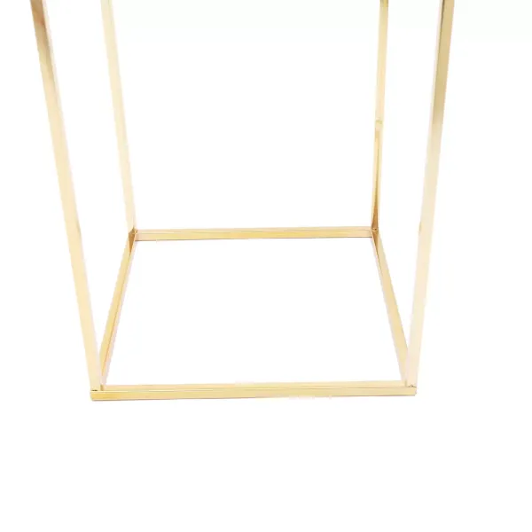 Kovový stojan na květiny, moderní zlato, čtverec, svatba, dekorace na párty stůl, 29 x 29 x 100 cm Kovový stojan na květiny, moderní zlato, čtverec, svatba, dekorace na párty stůl, 29 x 29 x 100 cm