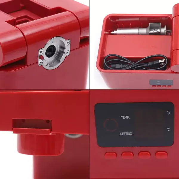 Malý automatický lis na olej Plastový 600W extrakce ořechového oleje červená