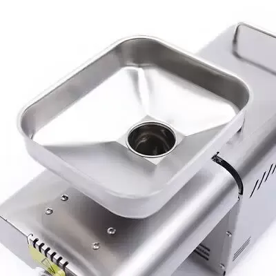 Automatický lis na olej, Nerezový lis na arašídy na sójový řepkový olej, Automatický lis na olej, stříbrný, 220V