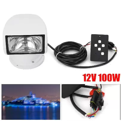 360° světlomet s dálkovým ovládáním - 100 W - Vyhledávací světlo pro pracovní vozidla - Pro všechna vozidla