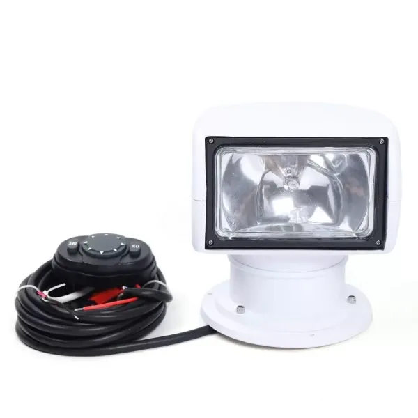 Námořní reflektor, 12V 100W Vodotěsný pro nákladní auto s dálkovým ovládáním, otáčení o 360°, venkovní jachtová lampa