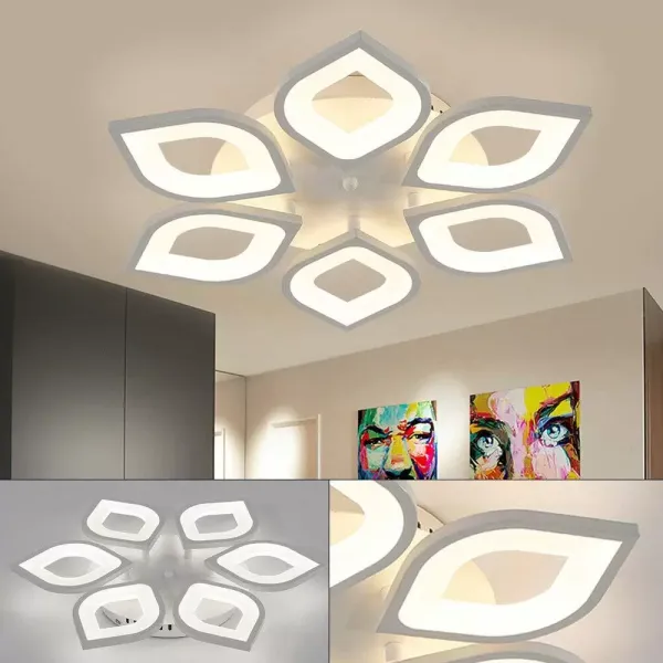 LED stropní svítidlo - Akryl - Moderní - Lustr - Stropní svítidlo - Závěsná lampa - Do obývacího pokoje a domova - Stmívatelné - 6 kusů