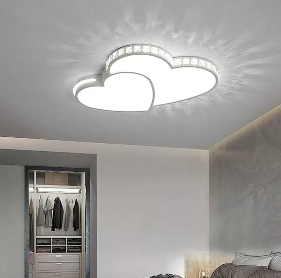 24W LED křišťálové stropní svítidlo Stropní svítidlo Světlo ve tvaru srdce Závěsný lustr Moderní design Křišťálové kreativní stropní svítidlo do obývacího pokoje pro dekoraci obývacího pokoje Ložnice Chodba Balkonové schody