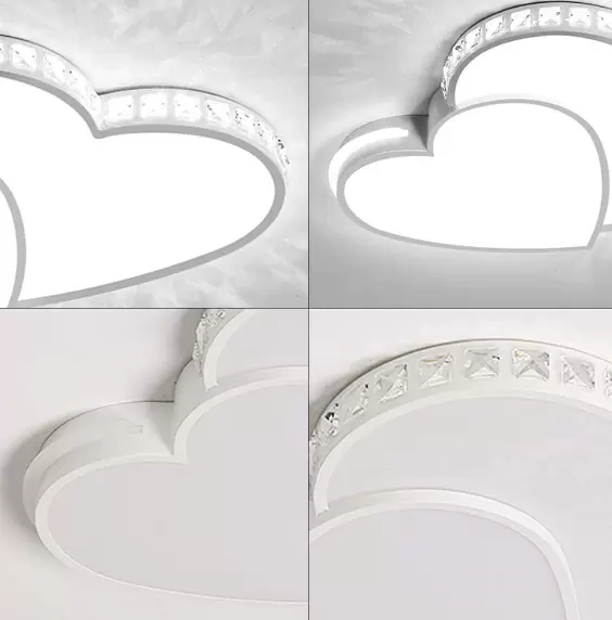 24W LED křišťálové stropní svítidlo Stropní svítidlo Světlo ve tvaru srdce Závěsný lustr Moderní design Křišťálové kreativní stropní svítidlo do obývacího pokoje pro dekoraci obývacího pokoje Ložnice Chodba Balkonové schody