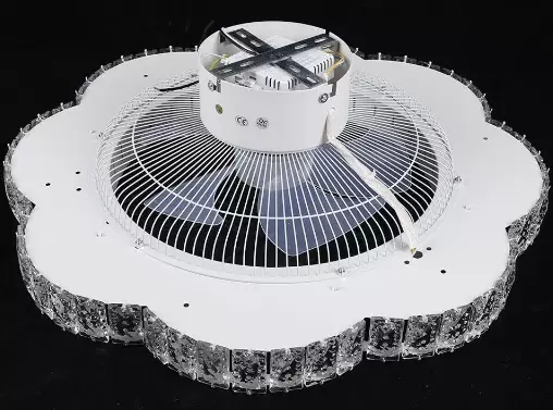 LED stropní svítidlo s ventilátorem, moderní tiché stropní svítidlo s dálkovým ovládáním, stmívatelný ventilátor, do obývacího pokoje, ložnice, jídelny