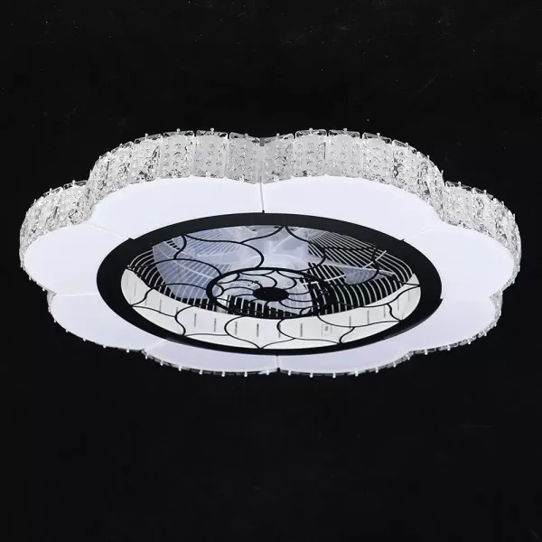 LED stropní svítidlo s ventilátorem, moderní tiché stropní svítidlo s dálkovým ovládáním, stmívatelný ventilátor, do obývacího pokoje, ložnice, jídelny