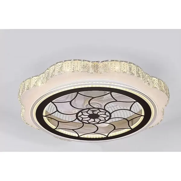 LED stropní svítidlo s ventilátorem, moderní tiché stropní svítidlo s dálkovým ovládáním, stmívatelný ventilátor, do obývacího pokoje, ložnice, jídelny