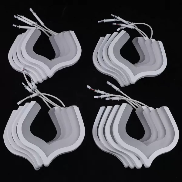 Moderní LED stropní svítidlo se stmívatelným dálkovým ovládáním, křišťálové okvětní plátky, 16 hlav