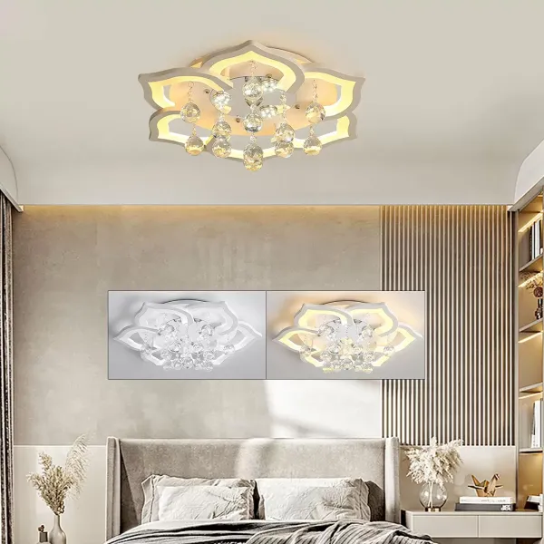 Moderní akrylový lustr - 60 W - Pro zapuštěnou montáž - 85-265 V - Akryl - kov - Křišťál Moderní akrylový lustr - 60 W - Pro zapuštěnou montáž - 85-265 V - Akryl - kov - Křišťál