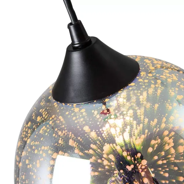 22*32cm Moderní 3D skleněná závěsná lampa Vánoční dekorace stropní ohňostrojová lampa