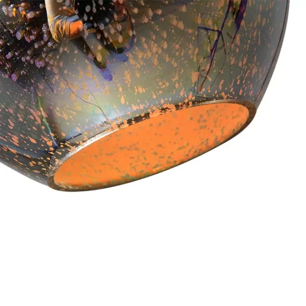 22*32cm Moderní 3D skleněná závěsná lampa Vánoční dekorace stropní ohňostrojová lampa