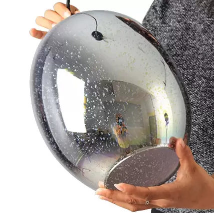 22*32cm Moderní 3D skleněná závěsná lampa Vánoční dekorace stropní ohňostrojová lampa