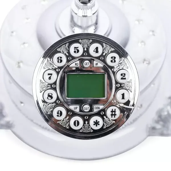 Retro telefony CNCEST Vintage evropské kabelové retro pevné telefonní nouzové telefony pro kancelář Domácí stolní dekorace