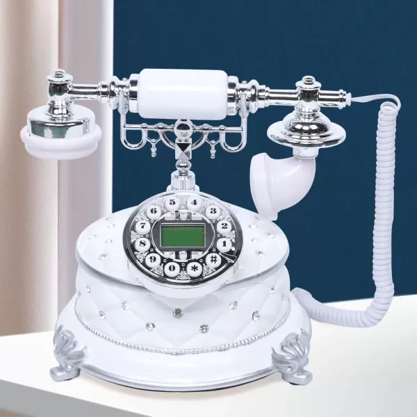 Retro telefony CNCEST Vintage evropské kabelové retro pevné telefonní nouzové telefony pro kancelář Domácí stolní dekorace Retro telefony CNCEST Vintage evropské kabelové retro pevné telefonní nouzové telefony pro kancelář Domácí stolní dekorace