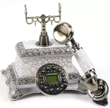 Retro starožitné telefony na pevnou linku - Dekorace na pevnou linku - Kabelová pevná linka - Vhodné pro bytový textil, restaurace a hotely