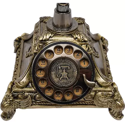 Stolní pevný telefon v retro stylu se skleněným kabelem Vintage Selection pro domácí kancelářský telefon
