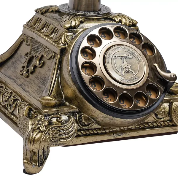 Stolní pevný telefon v retro stylu se skleněným kabelem Vintage Selection pro domácí kancelářský telefon Stolní pevný telefon v retro stylu se skleněným kabelem Vintage Selection pro domácí kancelářský telefon