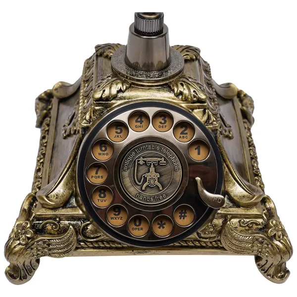 Stolní pevný telefon v retro stylu se skleněným kabelem Vintage Selection pro domácí kancelářský telefon Stolní pevný telefon v retro stylu se skleněným kabelem Vintage Selection pro domácí kancelářský telefon