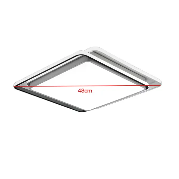 LED akrylové stropní svítidlo Obývací pokoj Lampa Čtvercová ložnice Moderní minimalistické osvětlení 48CM