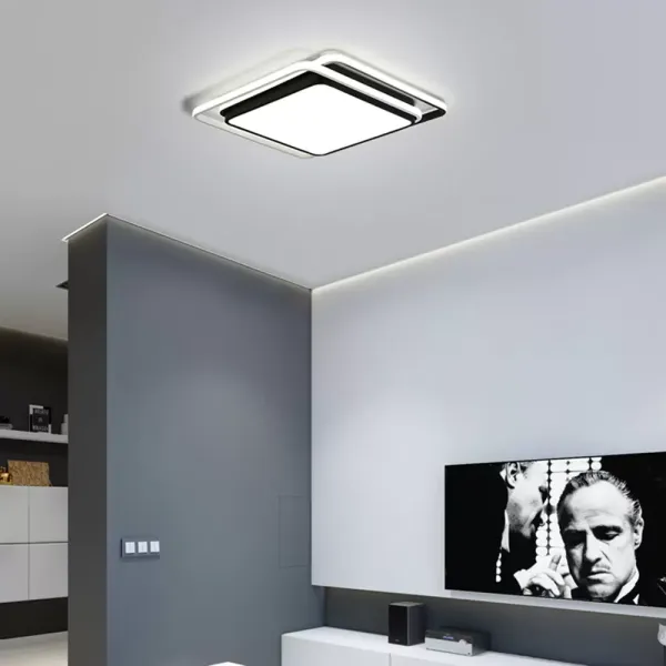 LED akrylové stropní svítidlo Obývací pokoj Lampa Čtvercová ložnice Moderní minimalistické osvětlení 48CM LED akrylové stropní svítidlo Obývací pokoj Lampa Čtvercová ložnice Moderní minimalistické osvětlení 48CM