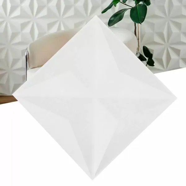 12 balení 3D PVC nástěnné panely Šetrné k životnímu prostředí Ohnivzdorné vodotěsné tapety na stěnu 12" x 12"