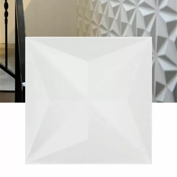 12 balení 3D PVC nástěnné panely Šetrné k životnímu prostředí Ohnivzdorné vodotěsné tapety na stěnu 12" x 12"