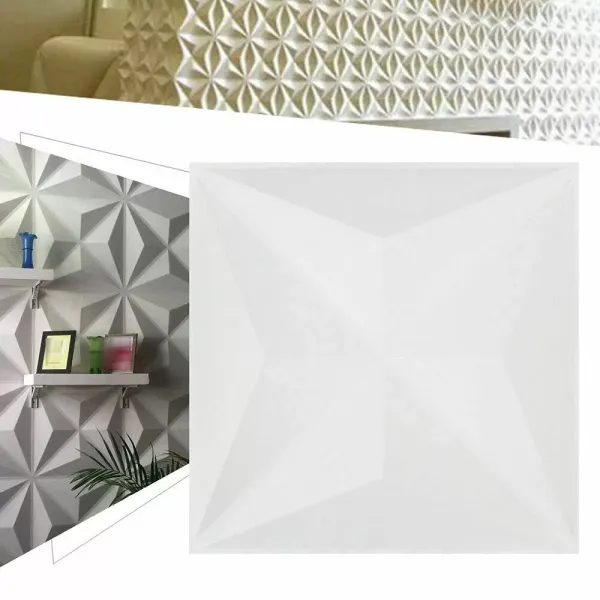 12 balení 3D PVC nástěnné panely Šetrné k životnímu prostředí Ohnivzdorné vodotěsné tapety na stěnu 12" x 12" 12 balení 3D PVC nástěnné panely Šetrné k životnímu prostředí Ohnivzdorné vodotěsné tapety na stěnu 12" x 12"