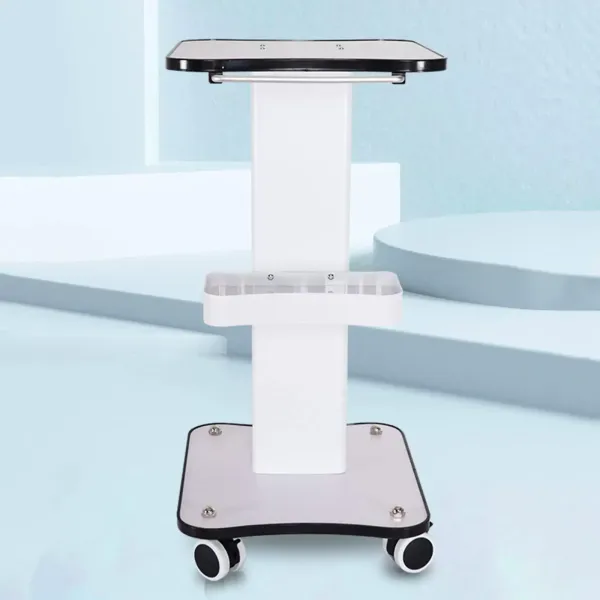 Vozík s kolečky Profesionální vozík s kolečkem otočný o 360° s rukojetí pro salon Vozík s kolečky Profesionální vozík s kolečkem otočný o 360° s rukojetí pro salon