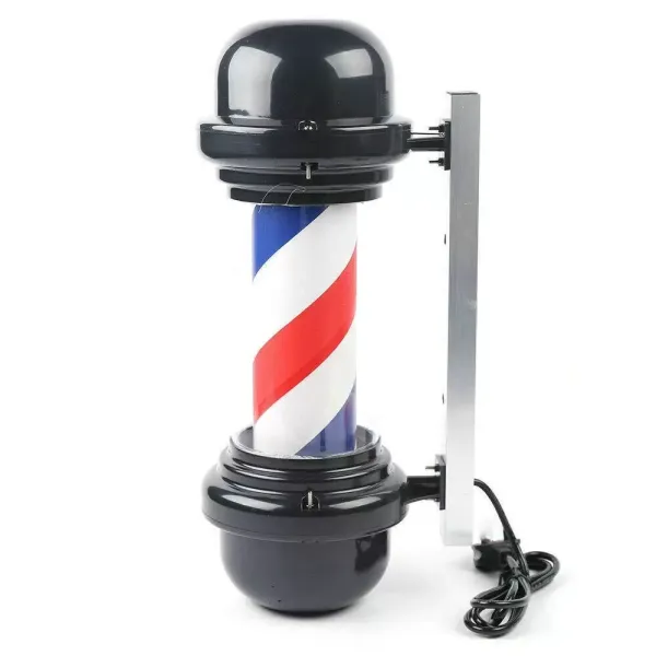 20palcový kadeřnický salon rotační kadeřnictví červené + bílé + modré pruhy OP Barber Pole Kadeřnictví Holičství Shop Sign Rotující LED světelný pruh Venkovní