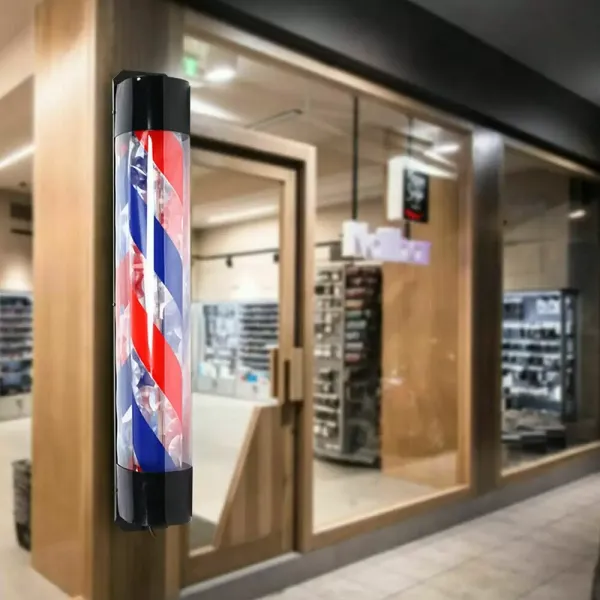 LED lampa do kadeřnictví - 36" - 220 V - červená/modrá/bílá