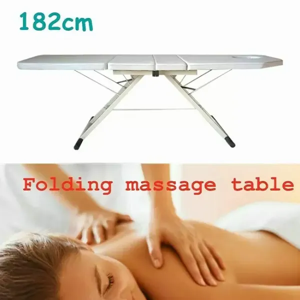 Skládací masážní stůl Lůžko SPA salon Kosmetické lůžko Masážní stůl (Bílá) Bílá Lehátko Masážní stůl Salon krásy Tetovací postel Pohovka SPA židle Skládací