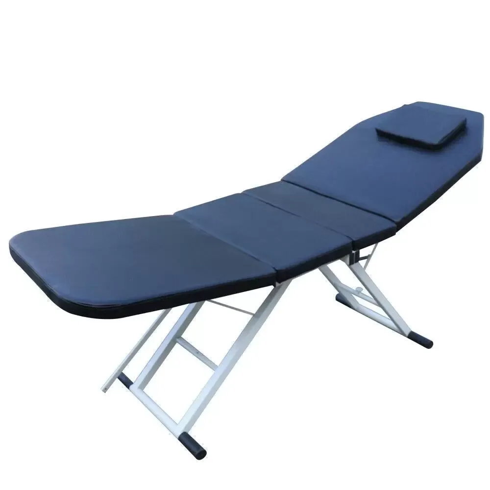 Masážní stůl Spa Bed - Skládací - S otvorem pro obličej - Výškově nastavitelný - 3 sekce - 182 x 60 x 60 cm - Beauty Bed z PVC