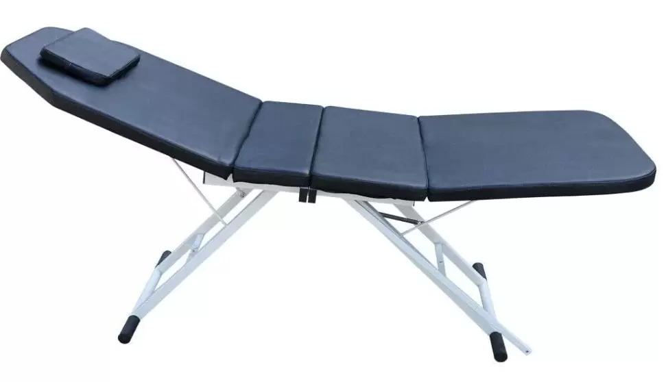 Masážní stůl Spa Bed - Skládací - S otvorem pro obličej - Výškově nastavitelný - 3 sekce - 182 x 60 x 60 cm - Beauty Bed z PVC
