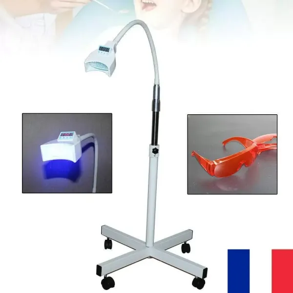 Dentální lampa na bělení zubů, dentální LED bělící bílá, mobilní akcelerátor světla na bělení zubů Dentální lampa na bělení zubů, dentální LED bělící bílá, mobilní akcelerátor světla na bělení zubů