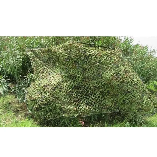 Zelená maskovací síť pro lov Camping Vojenské outdoorové aktivity 8x8m