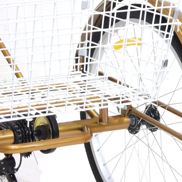 Tříkolka pro dospělé 24" tříkolka pro dospělé – 3kolové kolo pro dospělé (zlatá) Tříkolka pro dospělé 24" tříkolka pro dospělé – 3kolové kolo pro dospělé (zlatá)