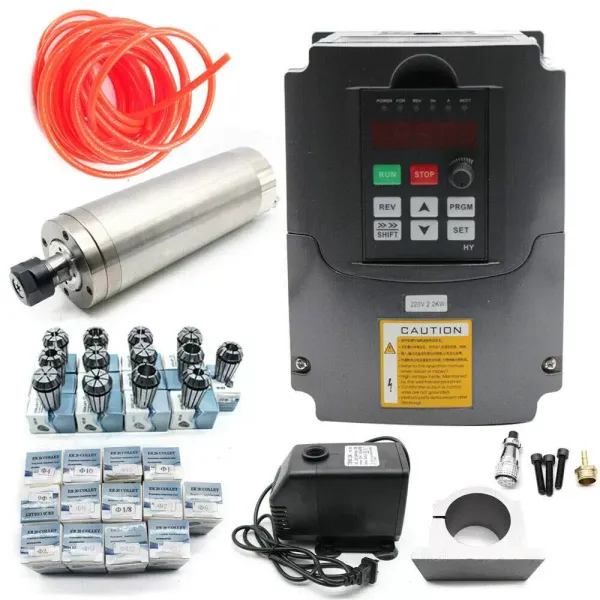2,2kW vysokorychlostní vřetenový motor ER20 Frézka s upínacím pouzdrem Smotor Invertor VFD 2,2kW vysokorychlostní vřetenový motor ER20 Frézka s upínacím pouzdrem Smotor Invertor VFD