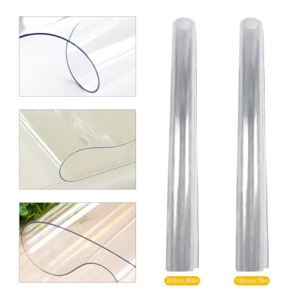 78 x 42 palců průhledný chránič krytu stolu, 2 mm silné ochranné podložky, pro jídelní stůl