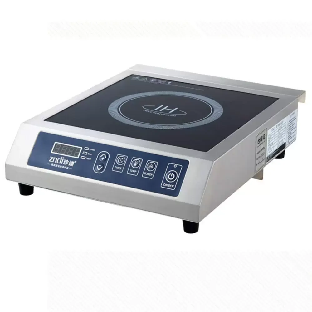 Elektrický indukční sporák 3,5 kW - 13 rychlostí - Digitální dotykové ovládání - 443 x 355 x 110 mm - nerezová ocel