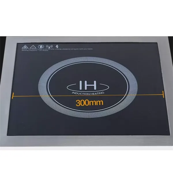 Elektrický indukční sporák 3,5 kW - 13 rychlostí - Digitální dotykové ovládání - 443 x 355 x 110 mm - nerezová ocel Elektrický indukční sporák 3,5 kW - 13 rychlostí - Digitální dotykové ovládání - 443 x 355 x 110 mm - nerezová ocel