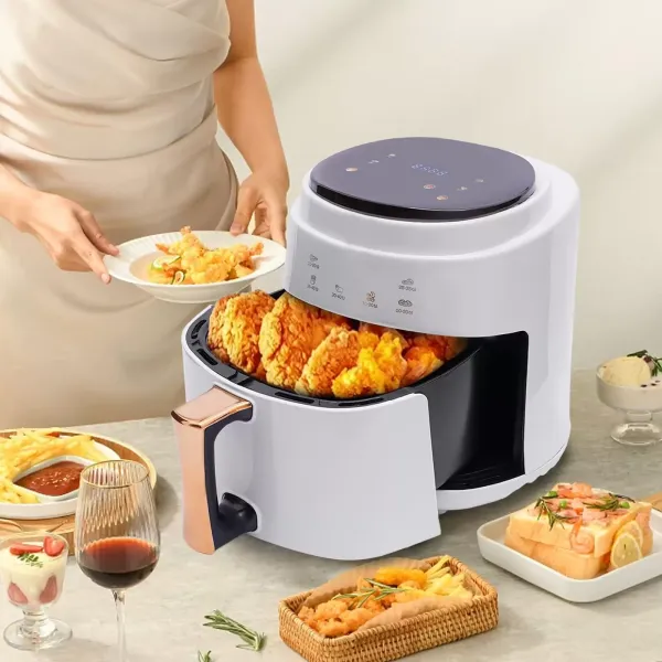 Horkovzdušná fritéza s domácí digitální fritézou, digitální displej, vzduchová fritéza, multifunkční vzduchová fritéza, 8L